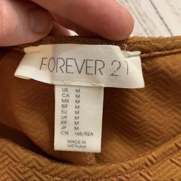 Forever 21 mustard skater dress - Picture 3 of 7